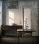 Vilhelm Hammershøi -interior-painting-art-interiors [800×600]